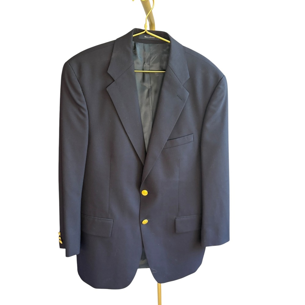 Polo University Club by Ralph Lauren classic blue blazer with gold buttons. 41R